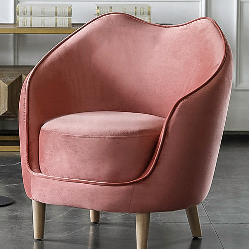 Moto Pink Velvet Armchair