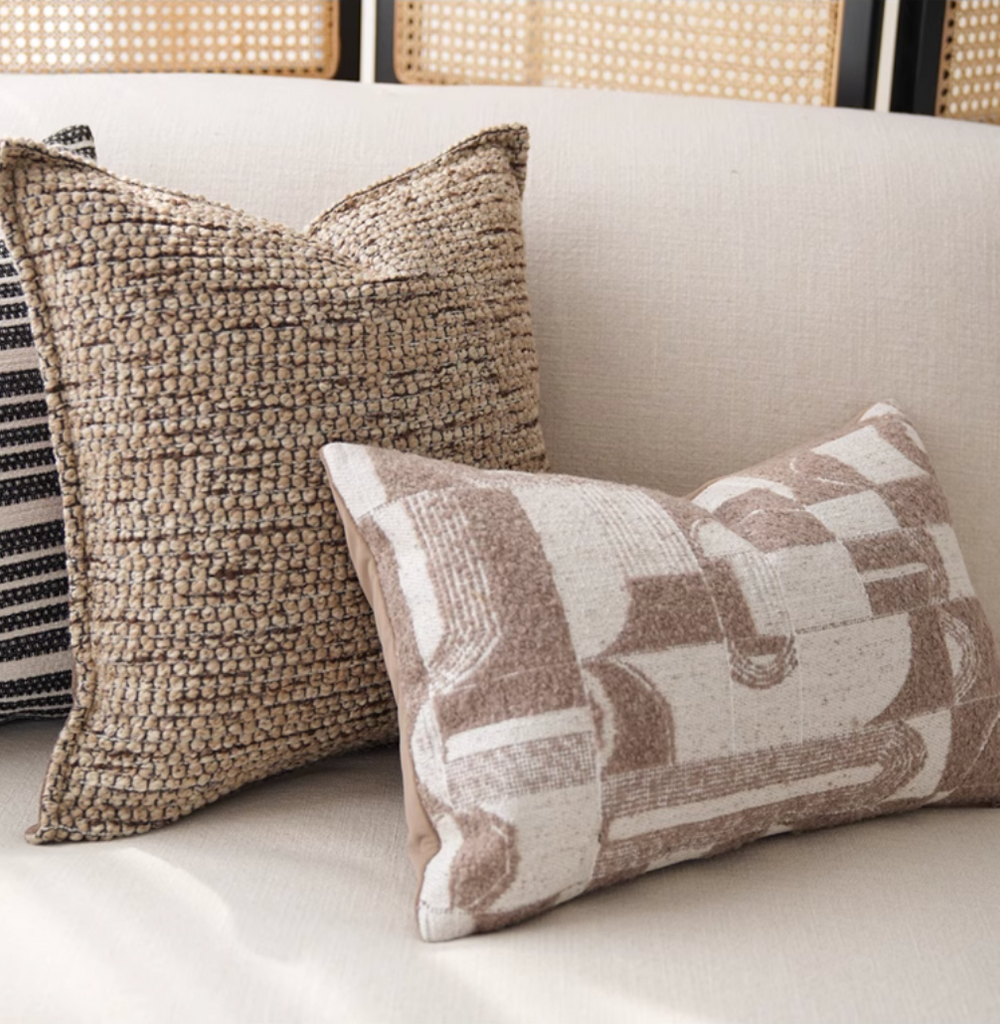 Alburgh Geometric Bouclé Cushion