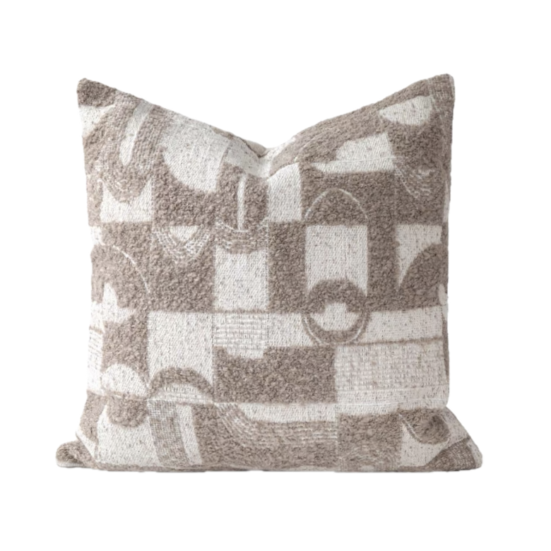 Alburgh Geometric Bouclé Cushion