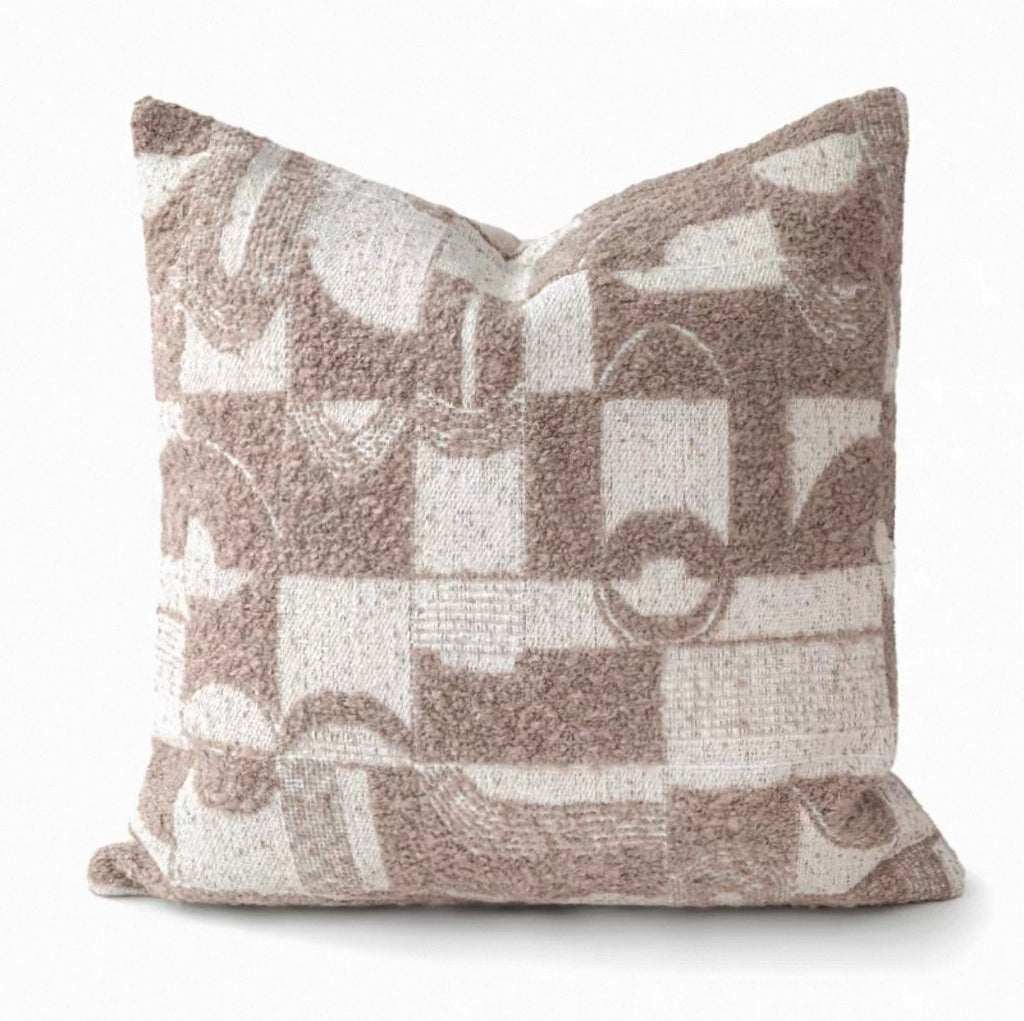 Alburgh Geometric Bouclé Cushion