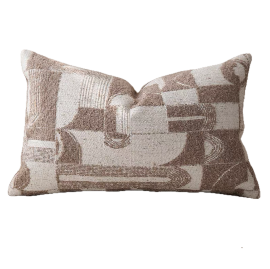 Alburgh Geometric Bouclé Cushion