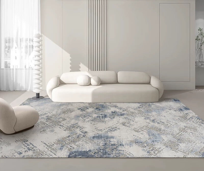 Schubert Blue & Grey Abstract Rug