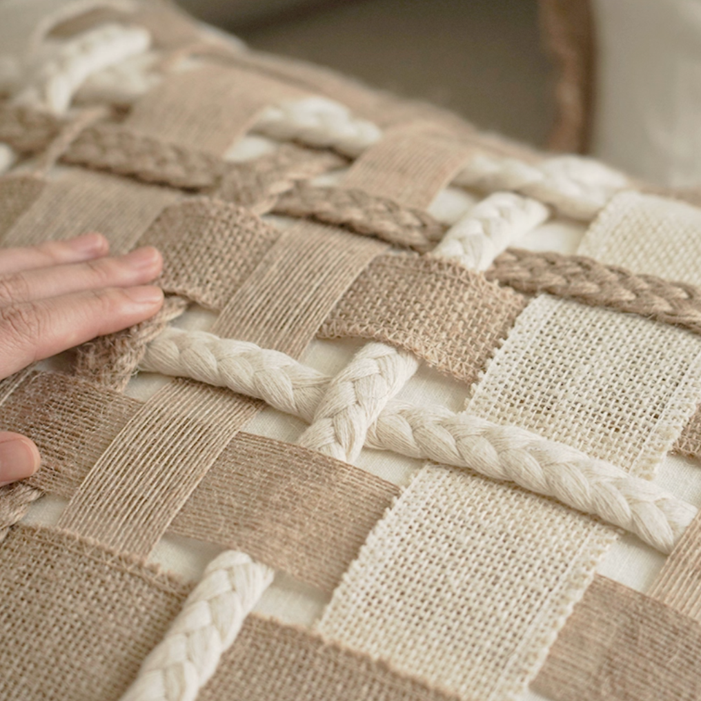 Isla Cushion – Textured Woven Neutrals