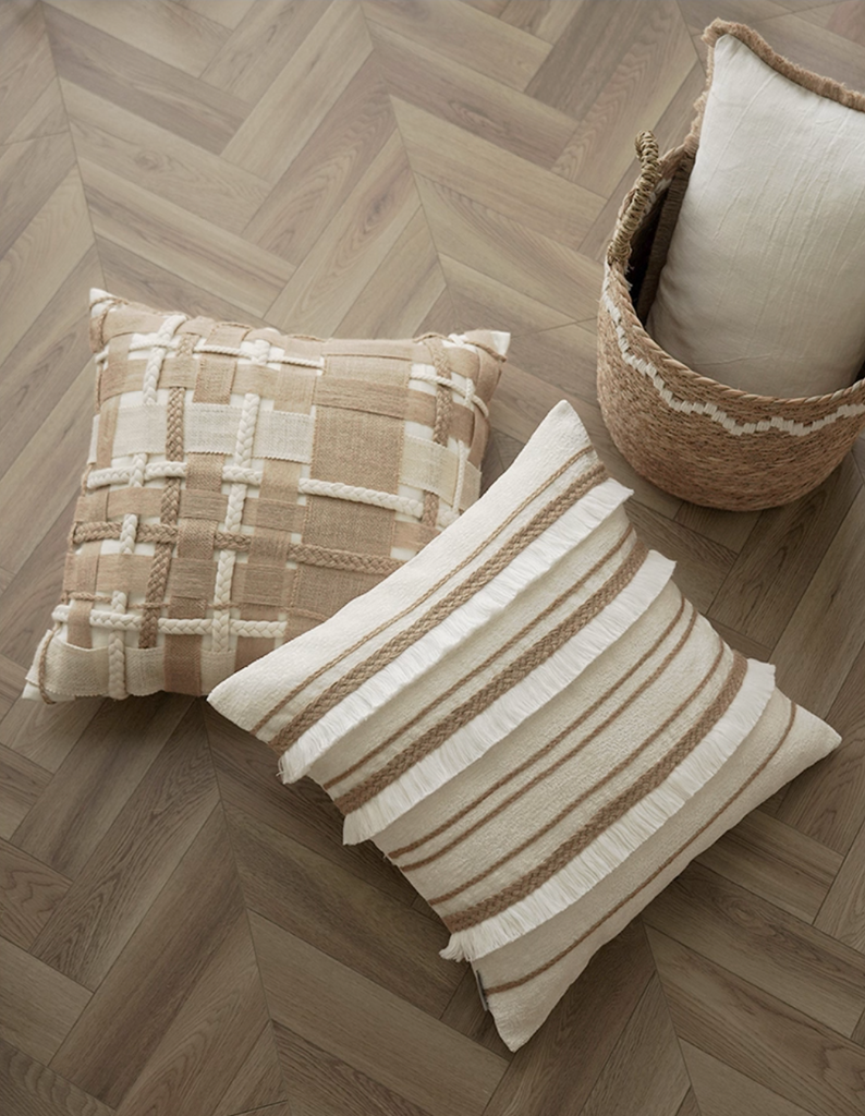 Isla Cushion – Textured Woven Neutrals
