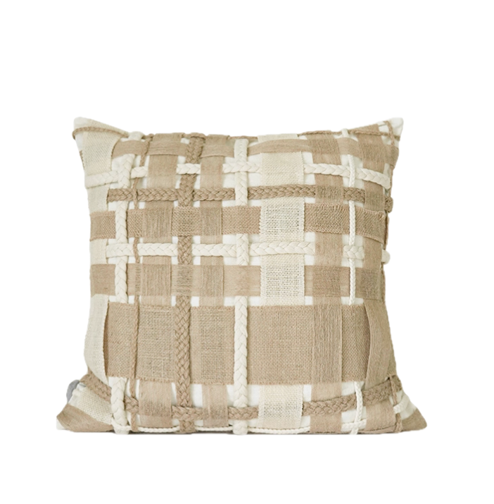 Isla Cushion – Textured Woven Neutrals