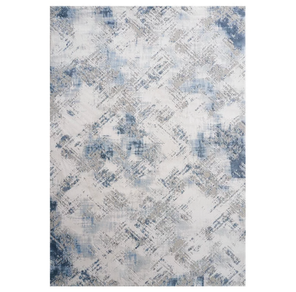 Schubert Blue & Grey Abstract Rug
