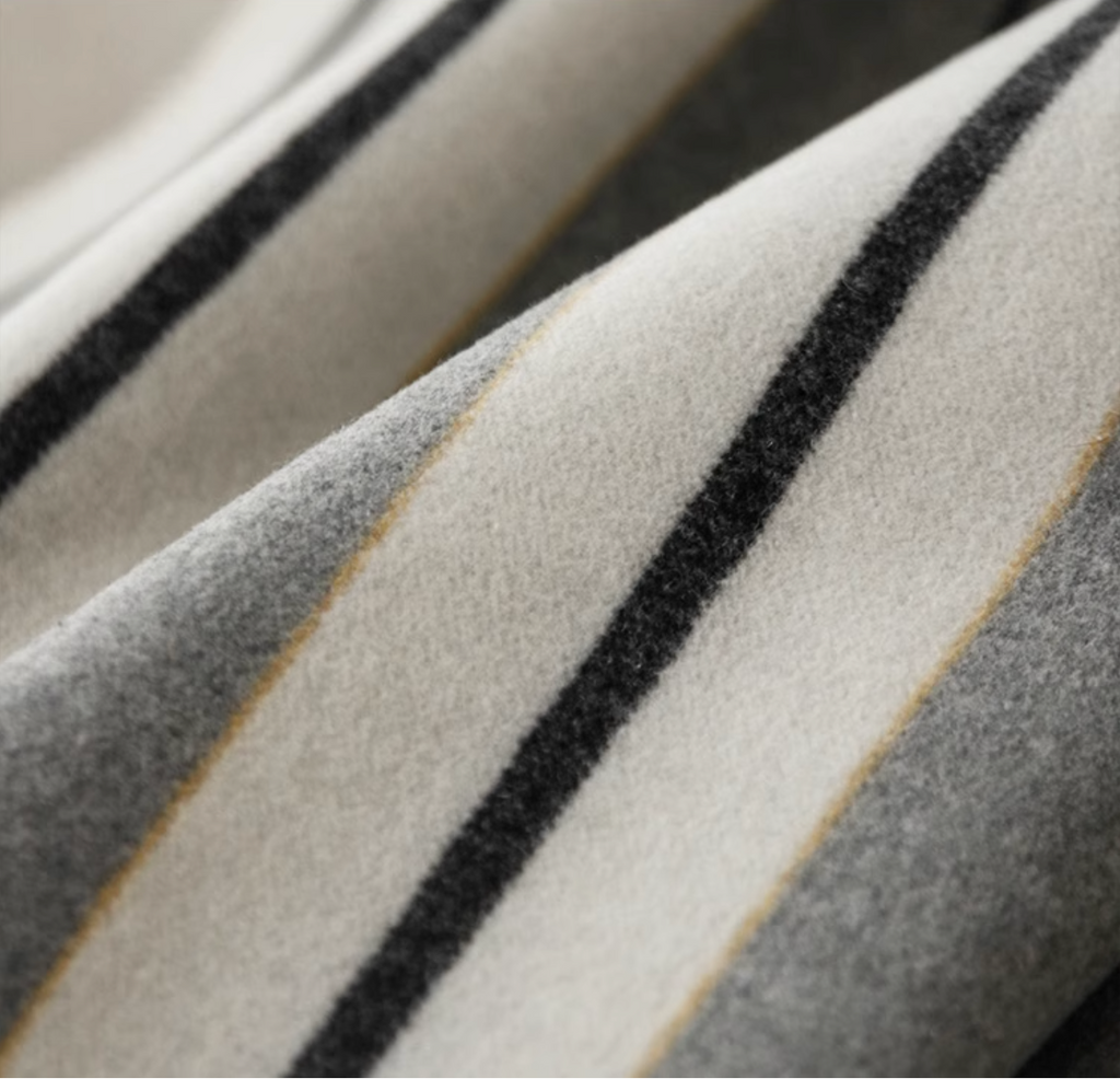 Riveria Wool Blanket - Grey