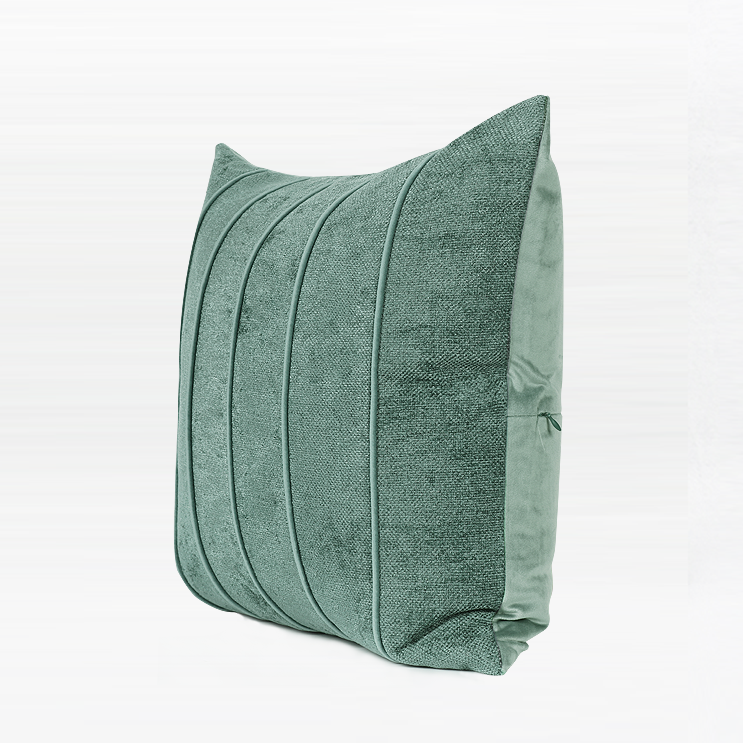 Harper Blush Green Cushion
