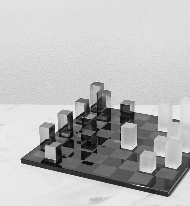 Glass Decorative Chess Set